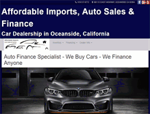 Tablet Screenshot of myaffordableimports.com